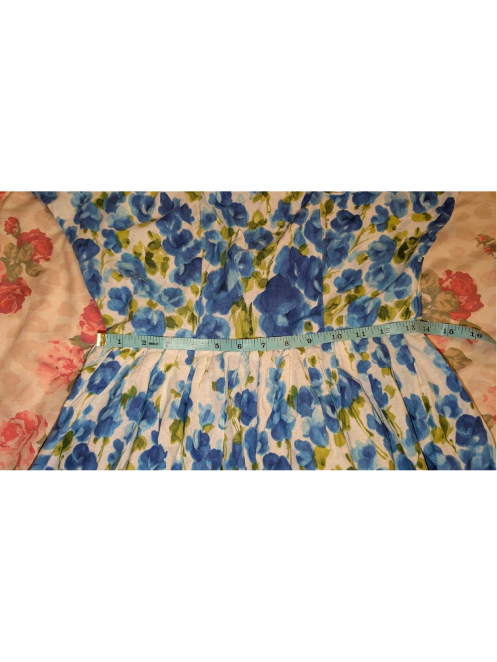 vintage 1950s Floral Cotton Dress - Picture 16 of 16